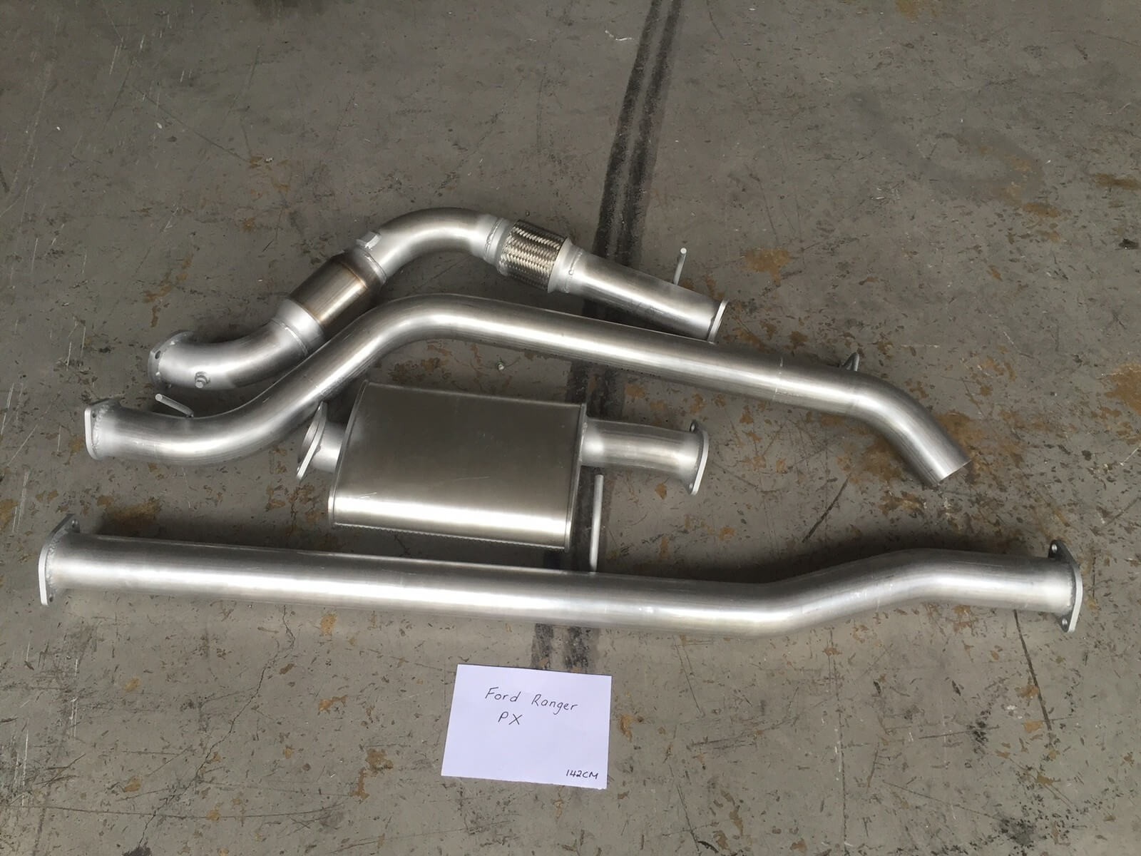 3" Stainless Exhaust to suit Ford Ranger PX 3.2L Ute 4x4 Turbo Diesel 5